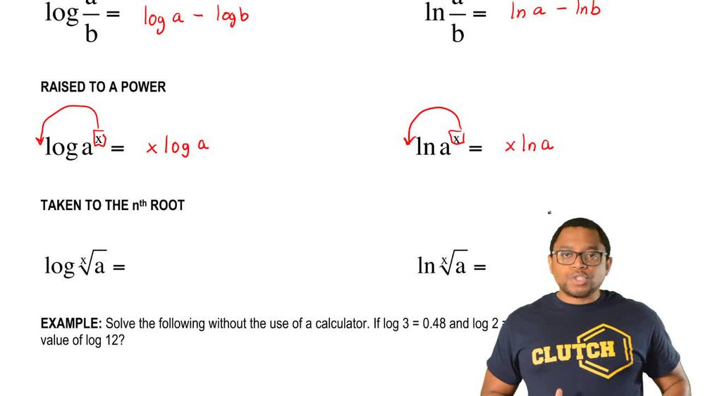 Natural Logarithmic Functions | Pearson+ Channels