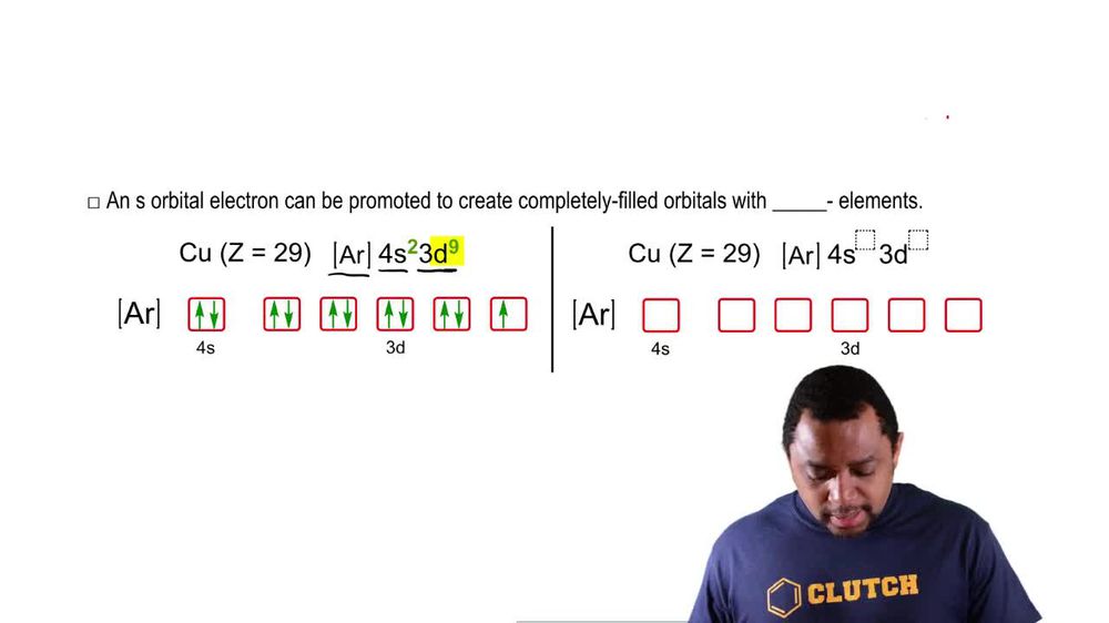 The Electron Configurations Exceptions Pearson+ Channels