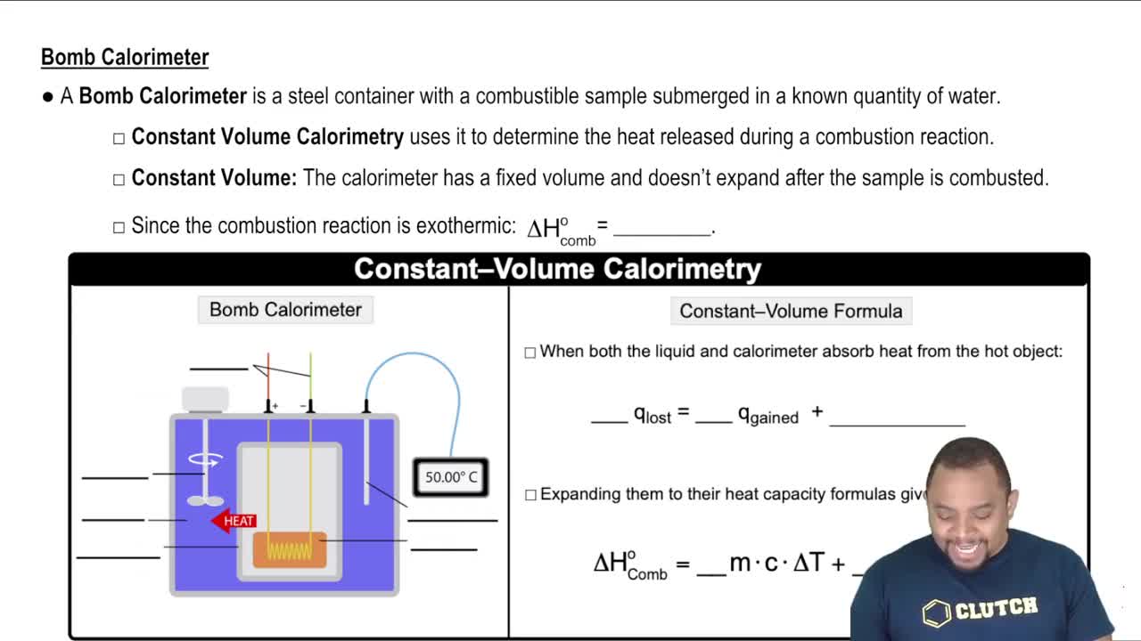 Constant Volume Calorimetry Pearson+ Channels