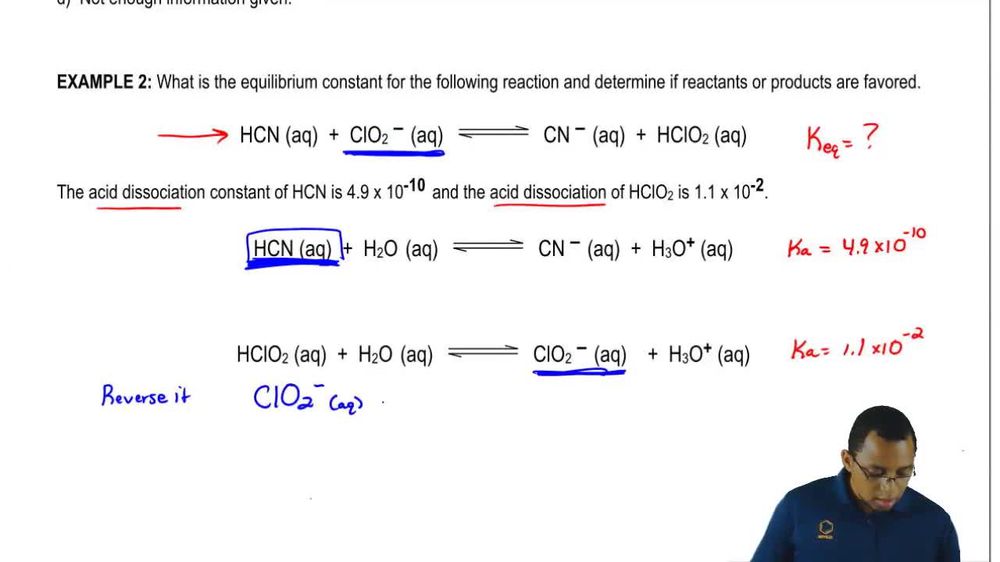 Like all equilibrium constants, the value of Kw depends on temper... Pearson+ Channels