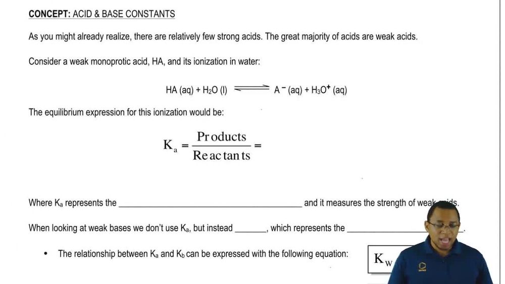 Like all equilibrium constants, the value of Kw depends on temper