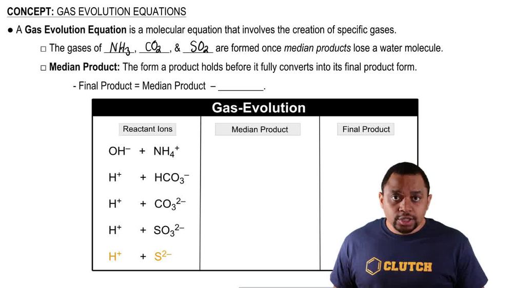 Gas Evolution Equations Pearson+ Channels