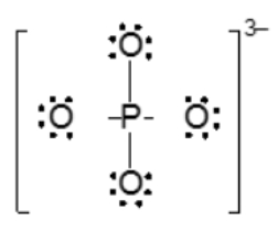 Which of the following phosphate, PO43- Lewis structures is the b ...