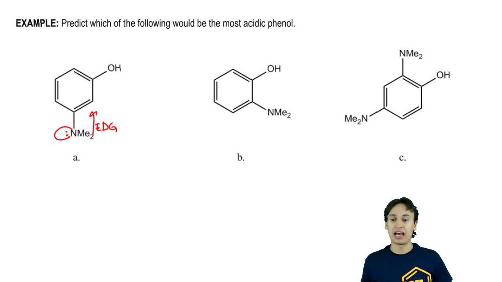 Identify the most acidic phenol Pearson+ Channels