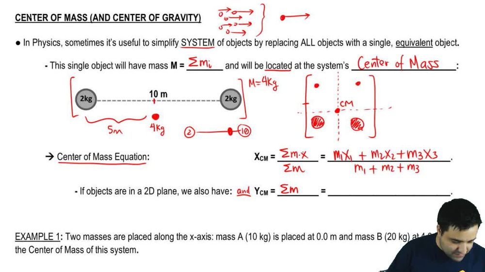 Center of Mass Physics Problems Basic Introduction Pearson+ Channels
