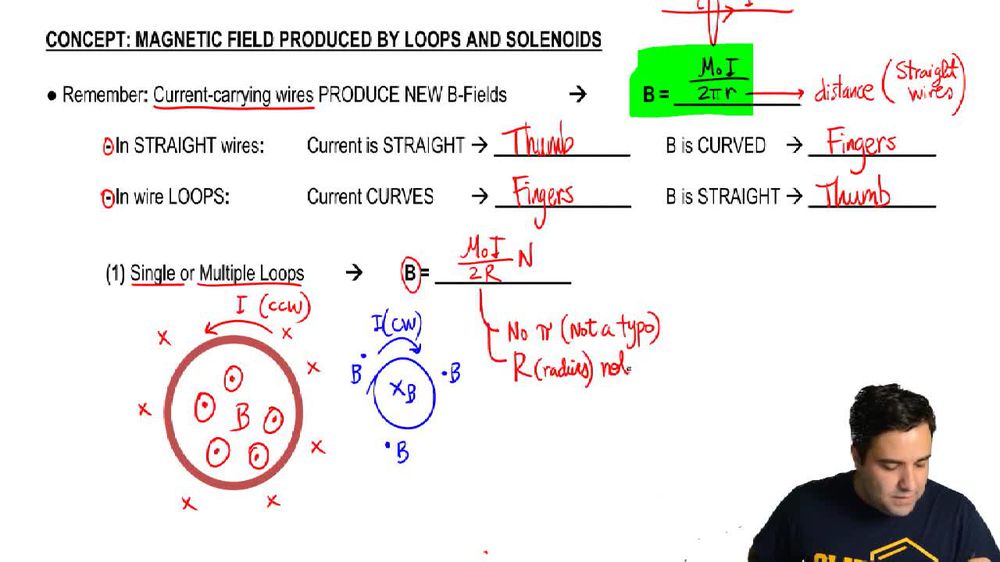 a-square-loop-of-wire-with-12-cm-on-a-side-carries-a-10-pearson