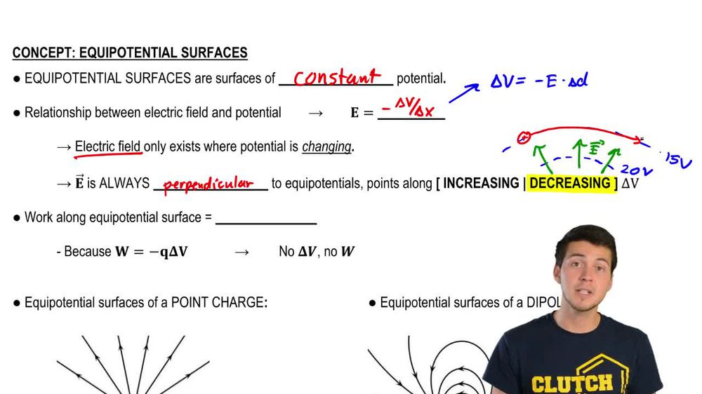 Equipotential lines pearson channels